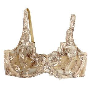 Soma Nude Lace Lightly Lined Underwire Bra - Women's Size 34D